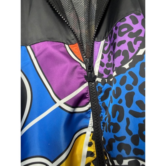 Adidas x Rich Mnisi Track Jacket Multicolor Animal Print Cropped Windbreaker M - Picture 7 of 15